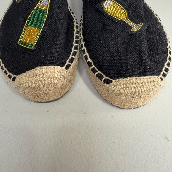 Soludos Cheers Beaded Espadrilles | Black Smoking Slippers | Size 9 - Picture 13 of 13